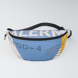 Sicily Palermo plane ticket. Fanny Pack