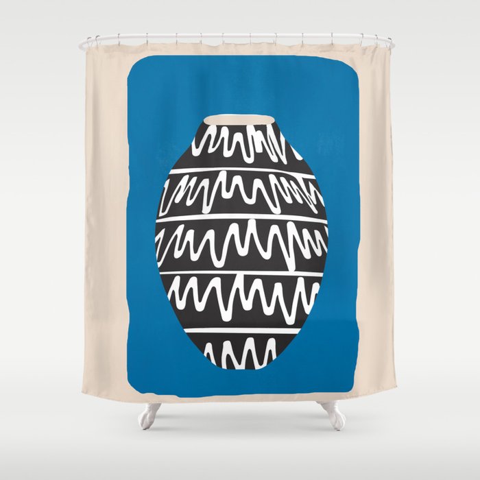 Abstract Vase 1 Shower Curtain