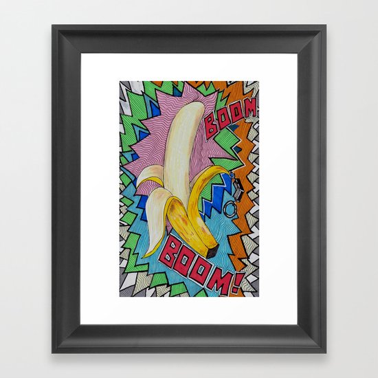 Banana Boom Boom! Framed Art Print