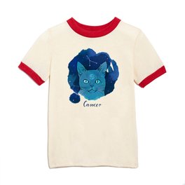 Cat Zodiac Cancer Kids T Shirt