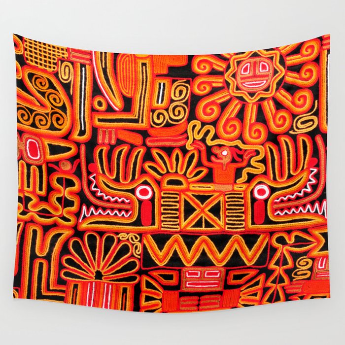 Beautiful blanket with a typical Peruvian design Wall Tapestry