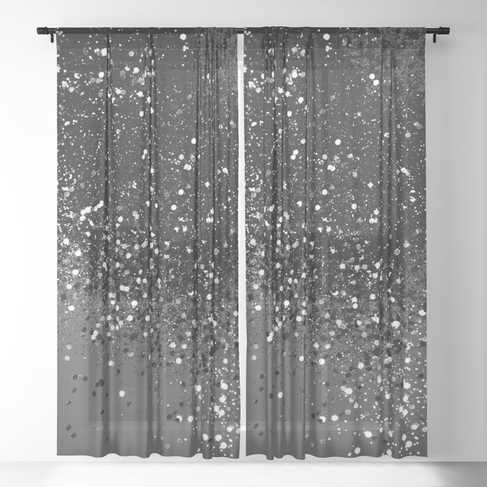 black and gray blackout curtains