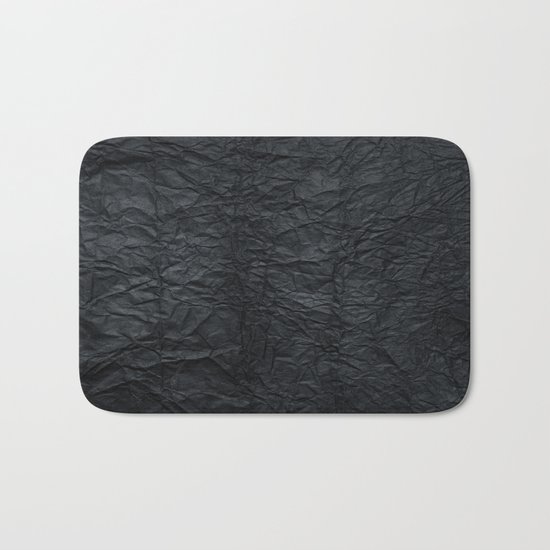 Black paper Bath Mat