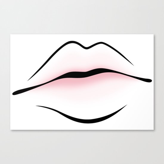 Lips Canvas Print