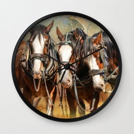Clydesdale Conversation Wall Clock