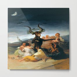 Francisco Goya The Sabbath of witches Metal Print | Franciscogoyaart, Francisco, Spanishgoya, Black, Goyapainting, Goyaartmasters, Painting, Goya, Franciscogoya, Goyawitchessabbath 