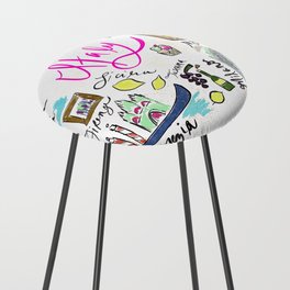 Italy Icons | Italy Travel | Italy Drawing Counter Stool