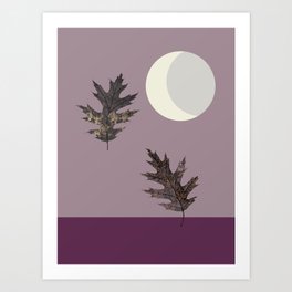 Purple Halloween Night Art Print