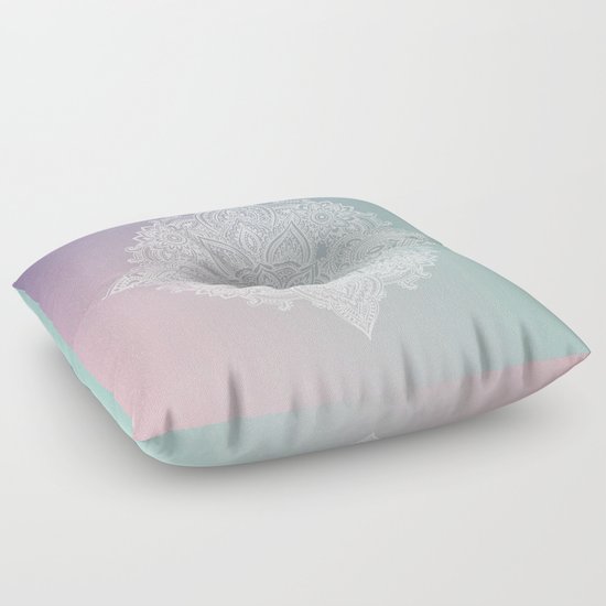 Mehndi Tattoo Ancient India Floor Pillow