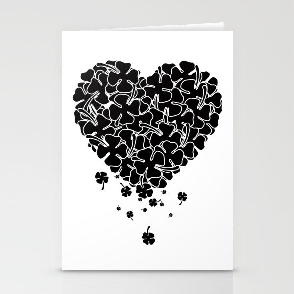 Black Clover Heart Stationery Cards