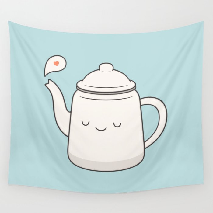 Teapot Wall Tapestry