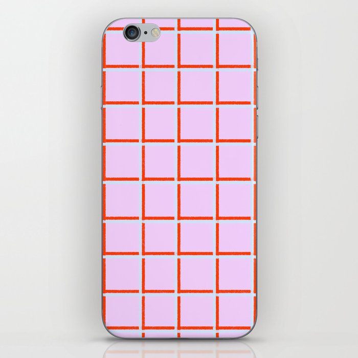 Grid checker 3D colours  iPhone Skin