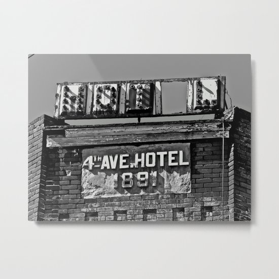 4th Avenue Hotel Metal Print
