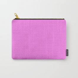 Pretty Fuchsia Pink Solid Color Carry-All Pouch