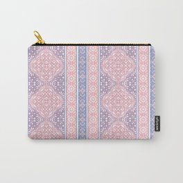 Sunrise Pink Decorative Boho Tile Pattern Carry-All Pouch