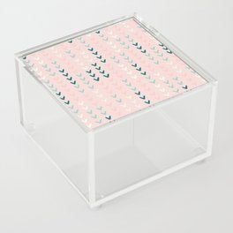 Pink summer festival motif Acrylic Box