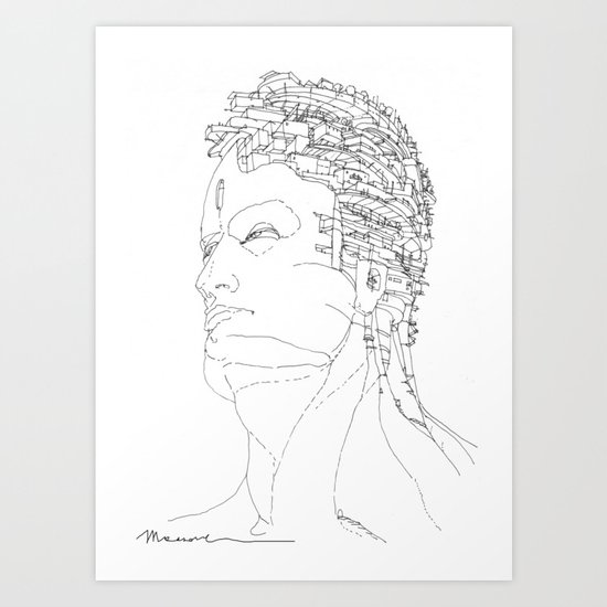 Ritratto di Fantasia Art Print
