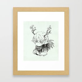 kambing kecil Framed Art Print