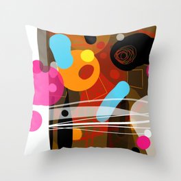 Chroma Kinetix Abstract Artwork 9 Throw Pillow