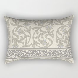 Vintage Floral Pattern Rectangular Pillow