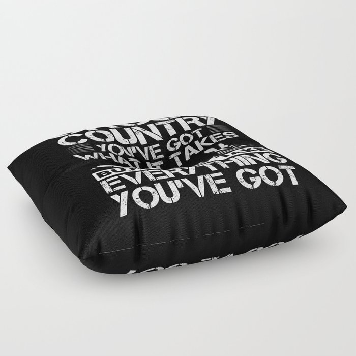 Cross Country Running Coach Training XC Run Race Floor Pillow