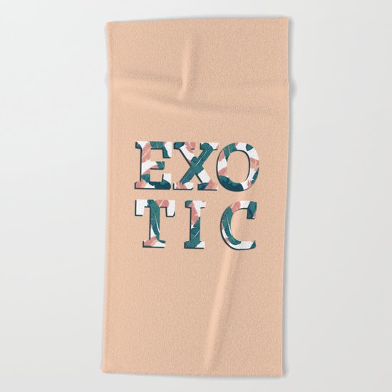 EXOTIC #society6 #decor #buyart Beach Towel