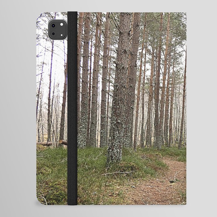 Scottish Highlands Nature Trail in Winter iPad Folio Case
