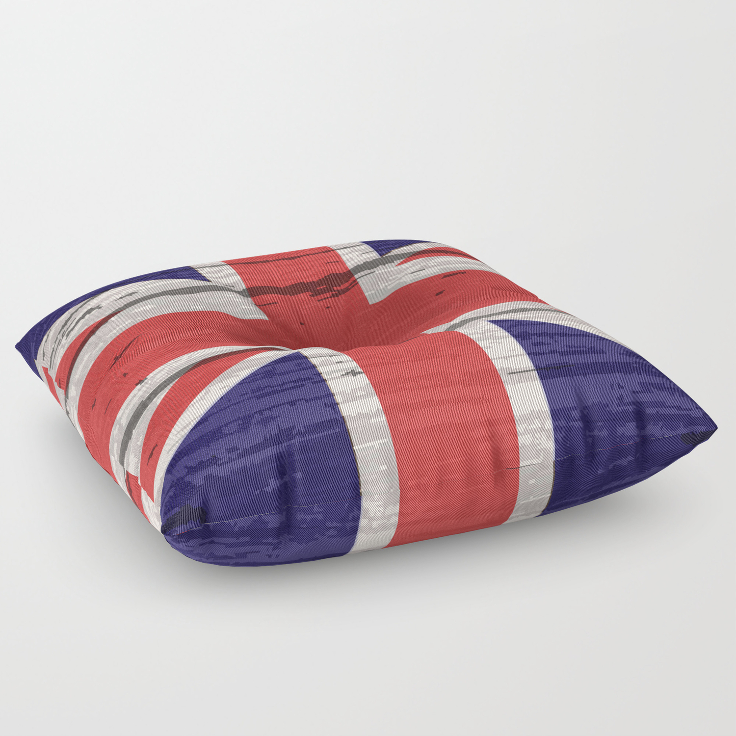 Union Jack Uk Flag On Old Timber Floor Pillow By Homestead Society6