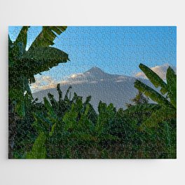 South Africa Photography - Dense Jungle In Front Of A Big Mountain Jigsaw Puzzle