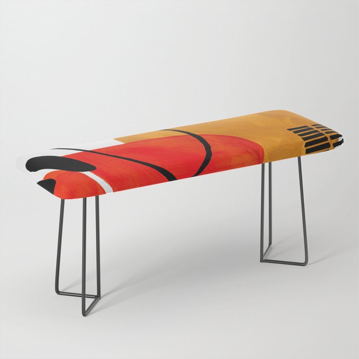 Yellow accent bench on sale