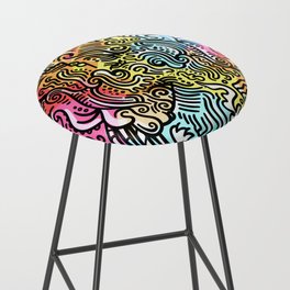 Squiggles and Giggles Bar Stool