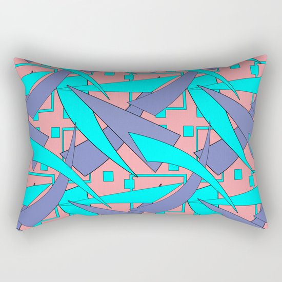 Creative abstract pattern . Geometric shapes . Rectangular Pillow