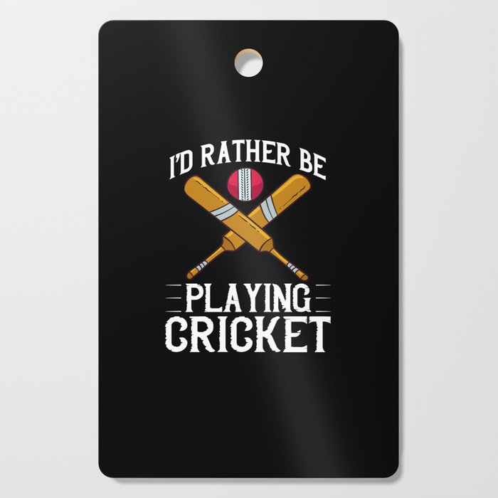 Cricket Game Player Ball Bat Coach Cricketer Cutting Board