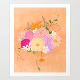 Boho Bouquet Art Print