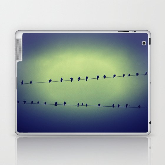 birds on a wire Laptop & iPad Skin