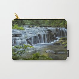 Ledge Falls, No. 4 Carry-All Pouch | Nature, Trees, Canopy, Cascades, Sweetcreekfallstrail, Siuslawnationalforest, Falls, Rocks, Water, Oregon 