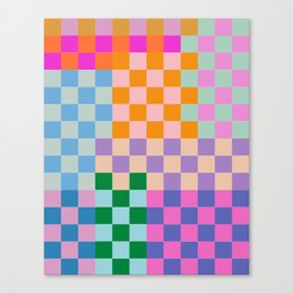 Checkerboard Collage Canvas Print