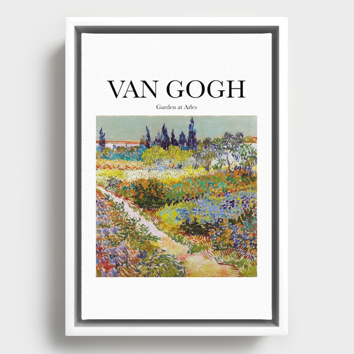 Van Gogh - Garden at Arles Framed Canvas