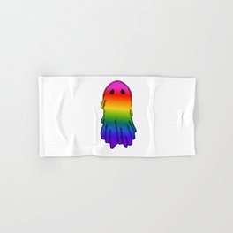 Queer Pride Doodle Ghost Hand & Bath Towel