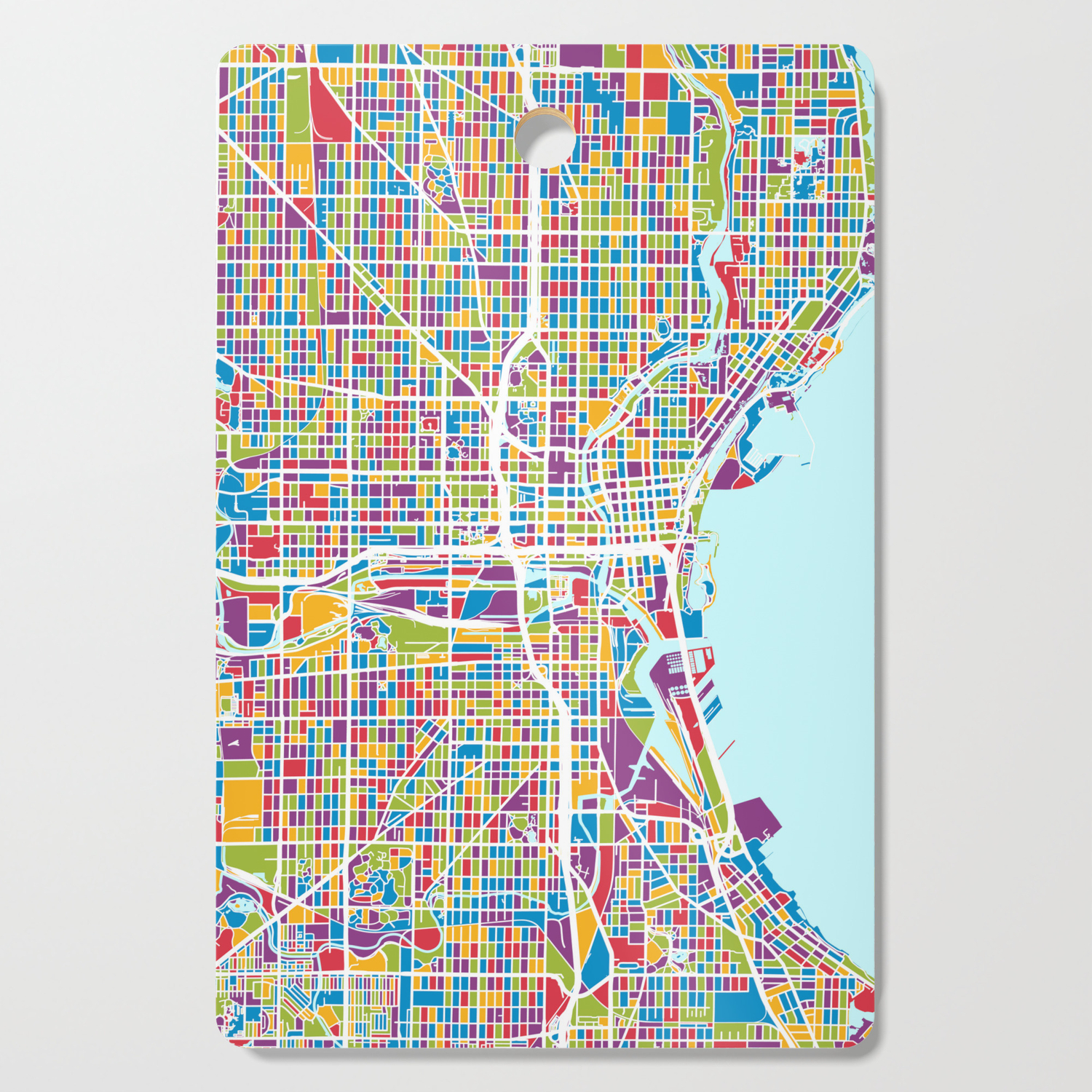Milwaukee Wisconsin City Map Cutting Board By Artpause Society6