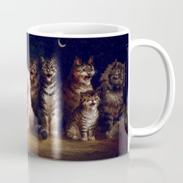 Cats Chorus by Moonlight Cat Singing Crescent Moon Painting By Louis Wain Mug
