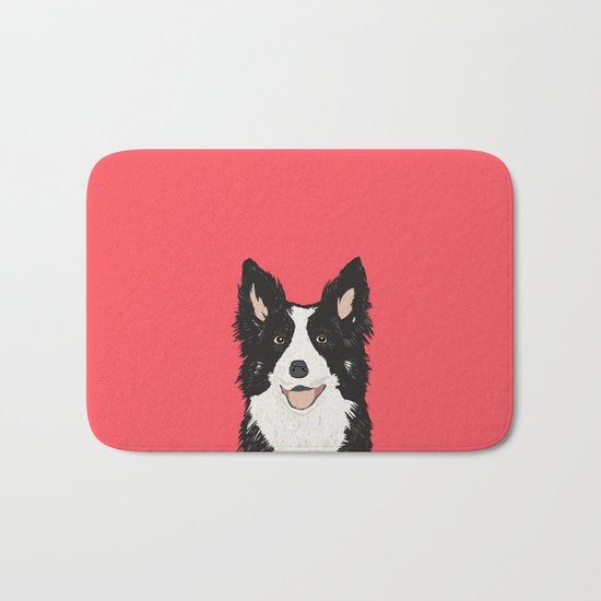 Montana - Border Collie gifts for dog people and dog lovers perfect gifts for a dog person. Bath Mat