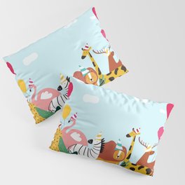 Animals At My Party Pillow Sham
