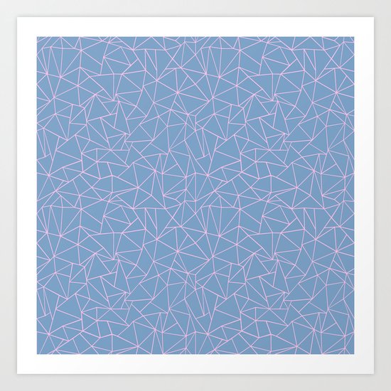 Ab Repeat Hot Pink B Art Print