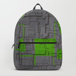Abstract grey square Backpack