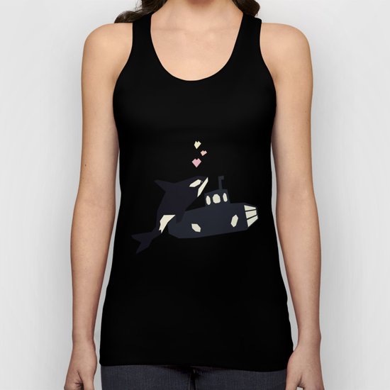 K is for Killer whale Unisex Tank Top