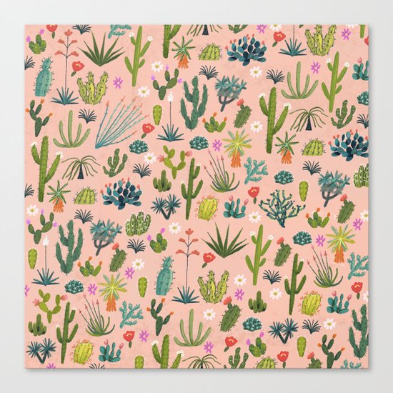 Arizona Cacti Canvas Print