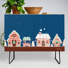Gingerbread town Credenza