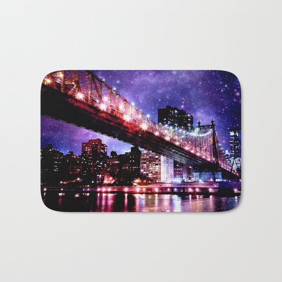 Majestic New York City: Manhattan Bridge Bath Mat