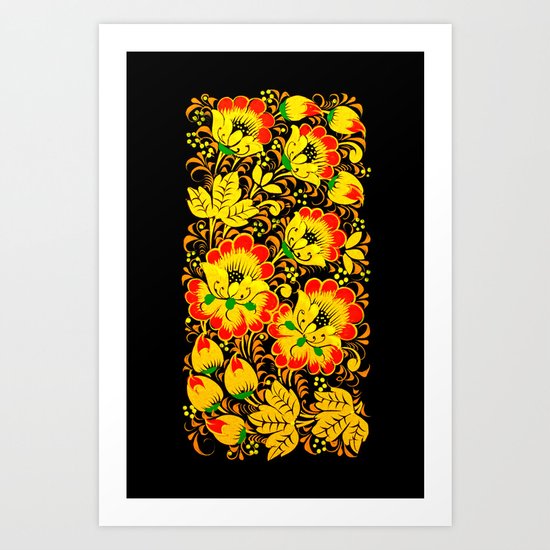 Flower Design Art Print